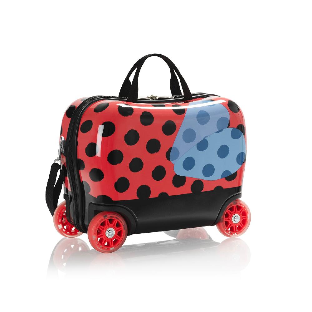Heys Kids Ride-on Luggage - Lady Bug (HEYS-HSRL-RO-10-23AR) | Light up Wheels