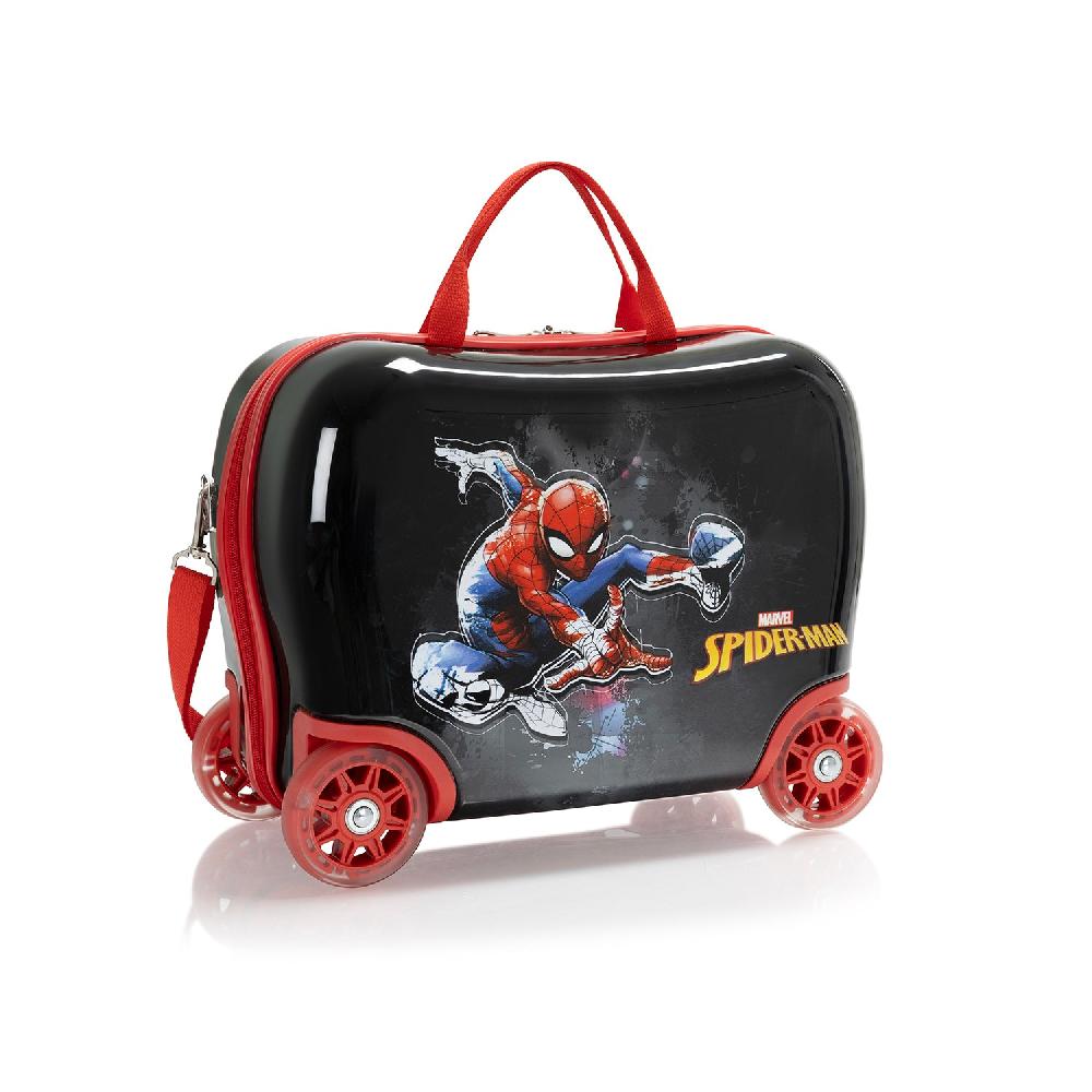 Heys Kids Ride-on Luggage - Spiderman (M-HSRL-RO-SM03-23AR) | Light up Wheels