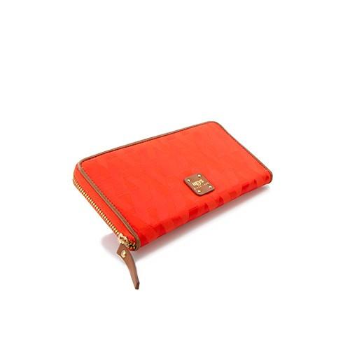 Heys Signature Jacquard Nylon Zippered Wallet - Orange