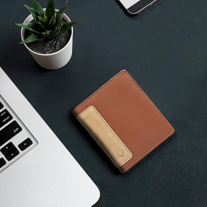 hidesign 253-L015 BI-FOLD WALLET Tan