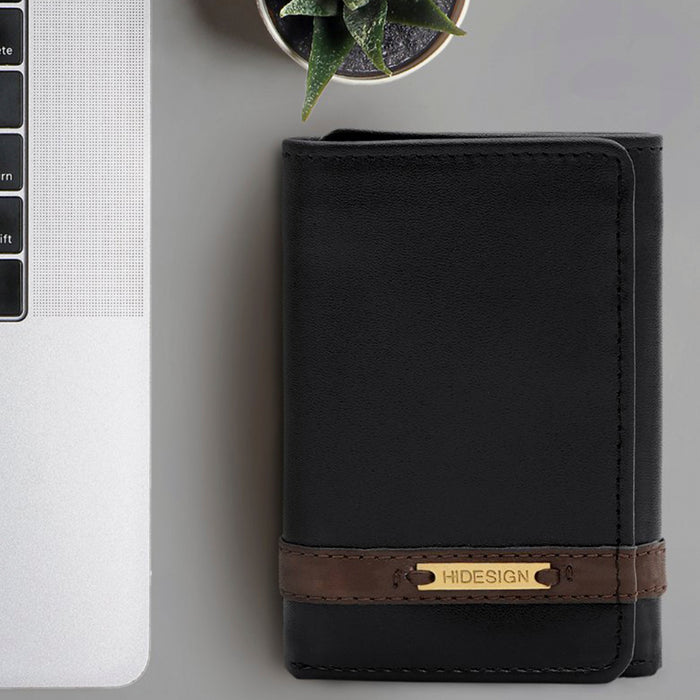 hidesign 259-TF TRI-FOLD WALLET Black