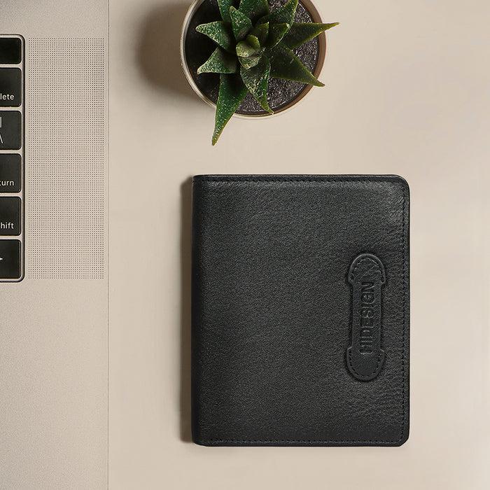 hidesign 279-144B BI-FOLD WALLET Black