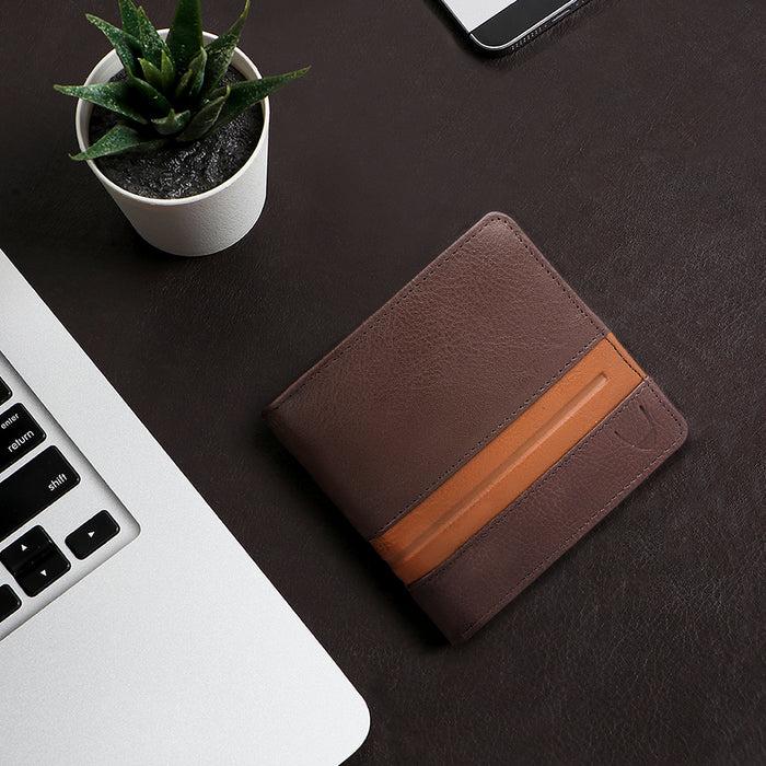 hidesign 286-010F BI-FOLD WALLET Brown