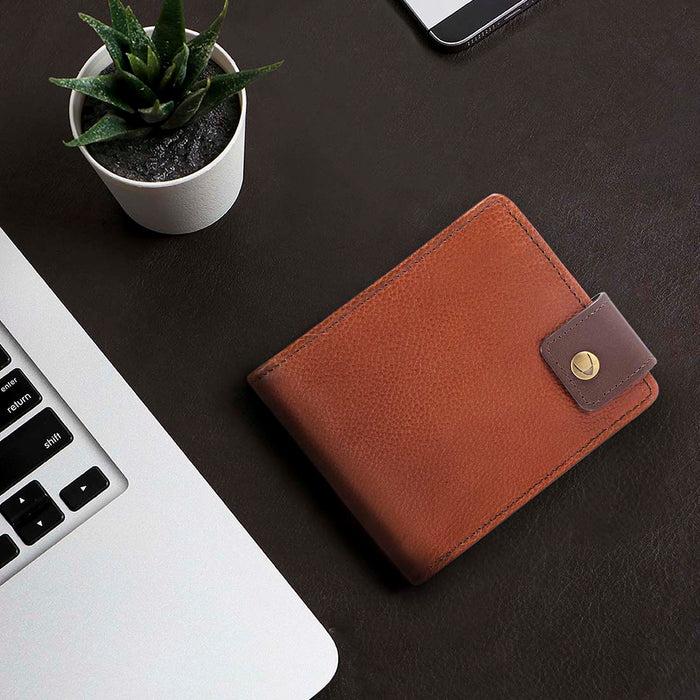 hidesign 317-103 TF BI-FOLD WALLET Tan