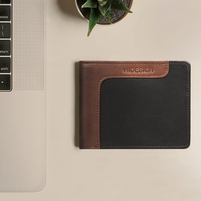 hidesign 372-L107 BI-FOLD WALLET Black