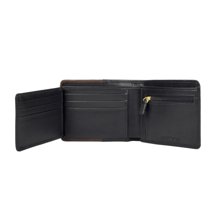 Hidesign 382-490 BI-FOLD WALLET Black