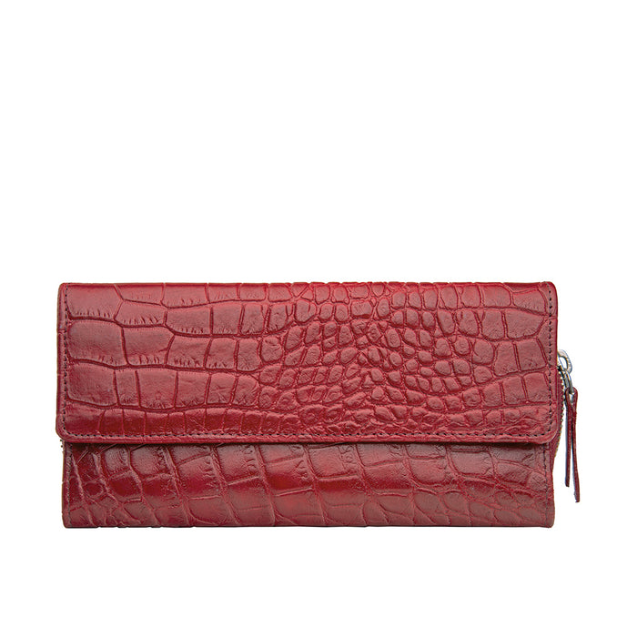 hidesign 526 TRI-FOLD WALLET Red