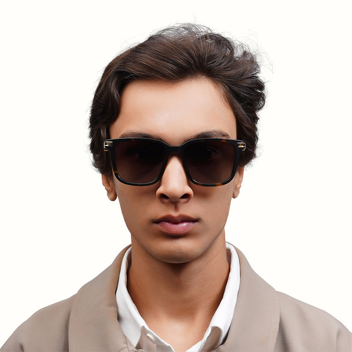 Hidesign ACHILLES WAYFARER SUNGLASS Brown