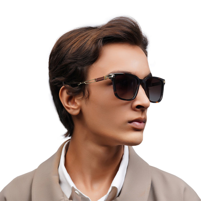 Hidesign ACHILLES WAYFARER SUNGLASS Brown