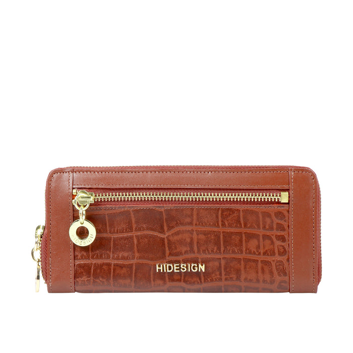 hidesign AFFAIR W1 ZIP AROUND WALLET Tan