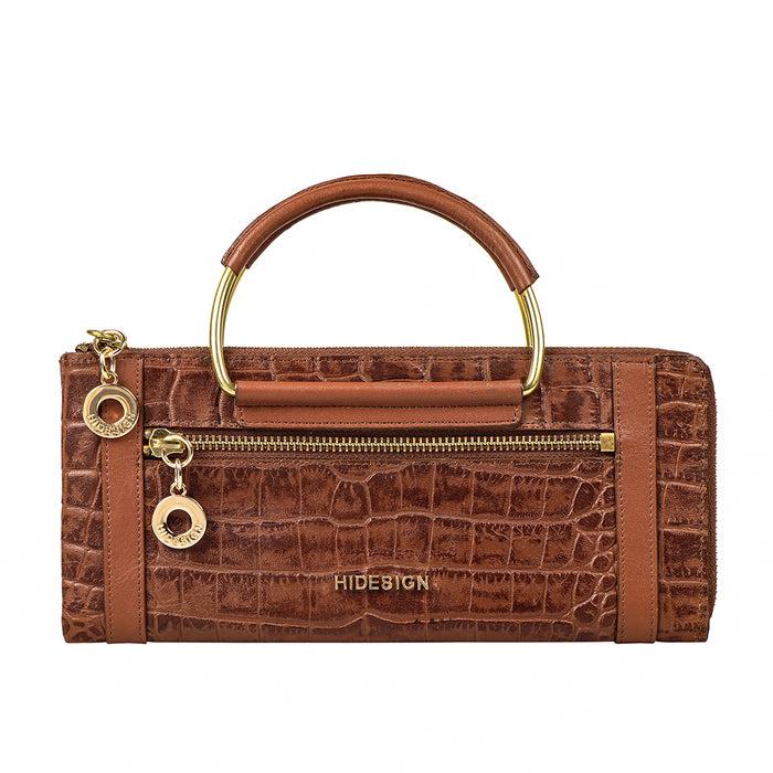 hidesign AFFAIR W2 L-ZIP AROUND WALLET Tan