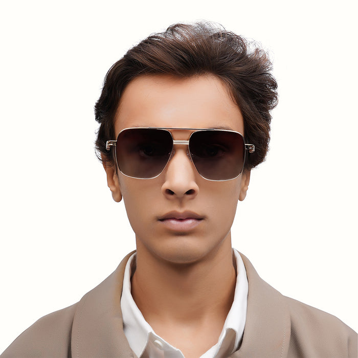 Hidesign AJAX AVIATOR SUNGLASS Brown