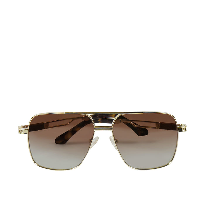 hidesign AJAX AVIATOR SUNGLASS Brown
