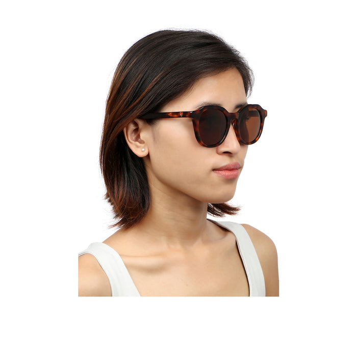 Hidesign AMALFI ROUND SUNGLASS Brown