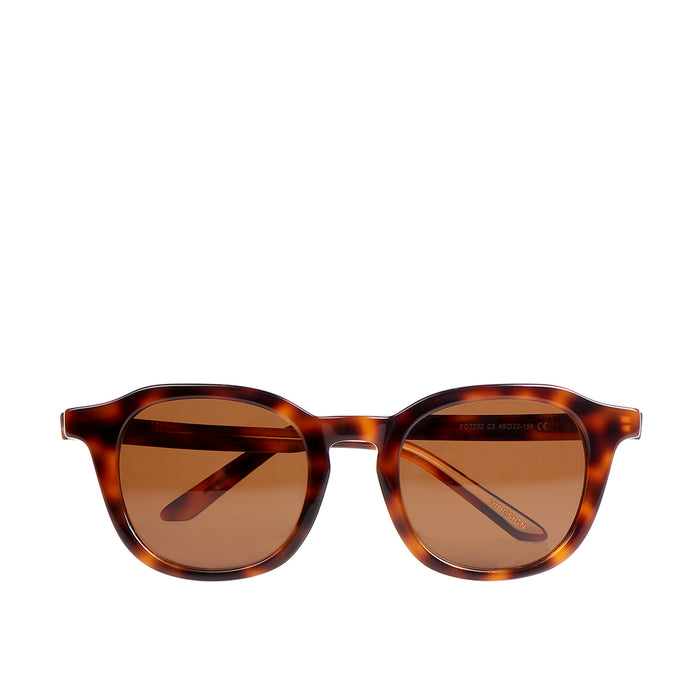 hidesign AMALFI ROUND SUNGLASS Brown