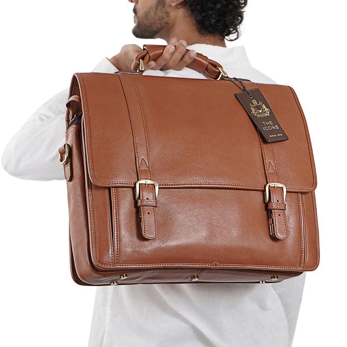 Hidesign ANDRE 4215 BRIEFCASE Tan
