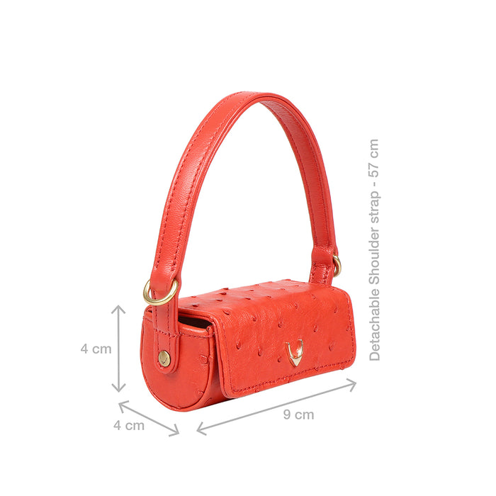 Hidesign BARTOLI 01 LIPSTICK PURSE Red