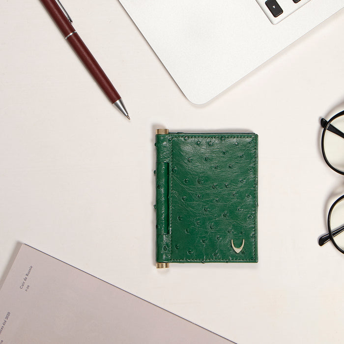 hidesign BARTOLI W2 CARD HOLDER Green