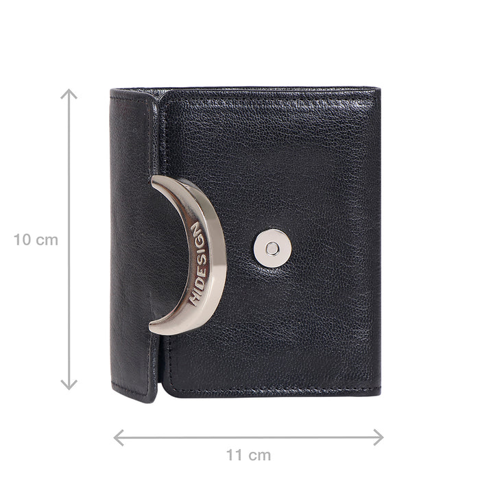 Hidesign BEATRIX W1 TRI-FOLD WALLET Black