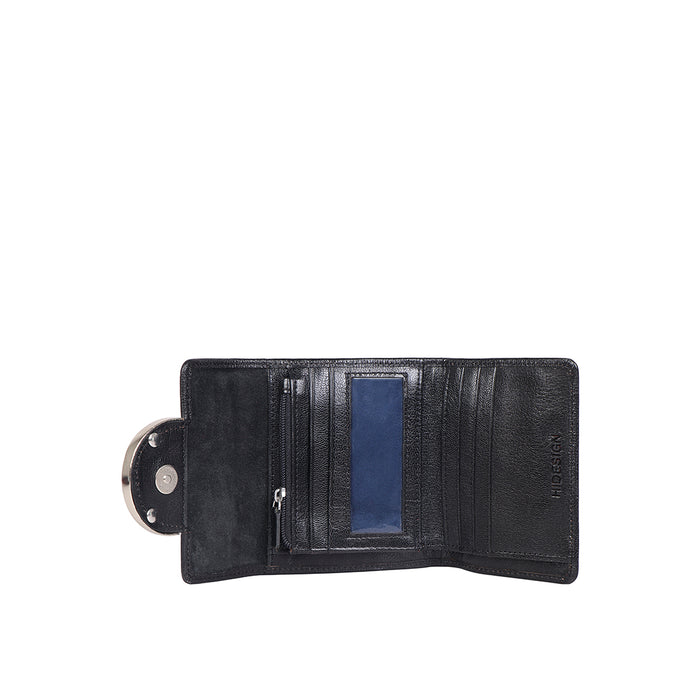 Hidesign BEATRIX W1 TRI-FOLD WALLET Black