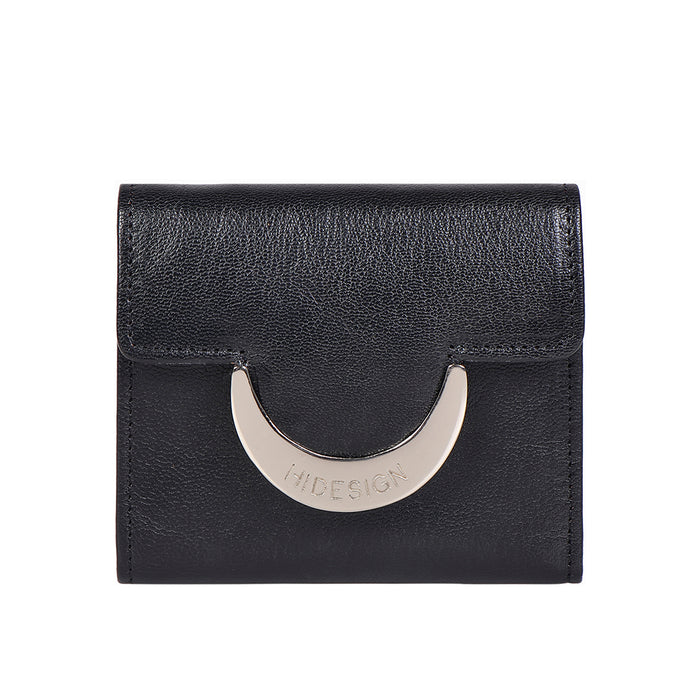 hidesign BEATRIX W1 TRI-FOLD WALLET Black