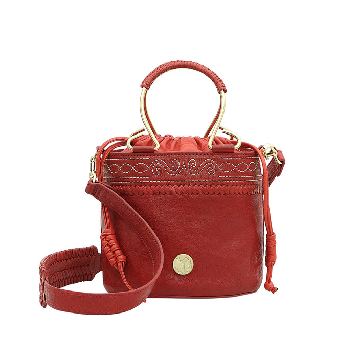 Hidesign BEDOUIN 02 BUCKET BAG Red