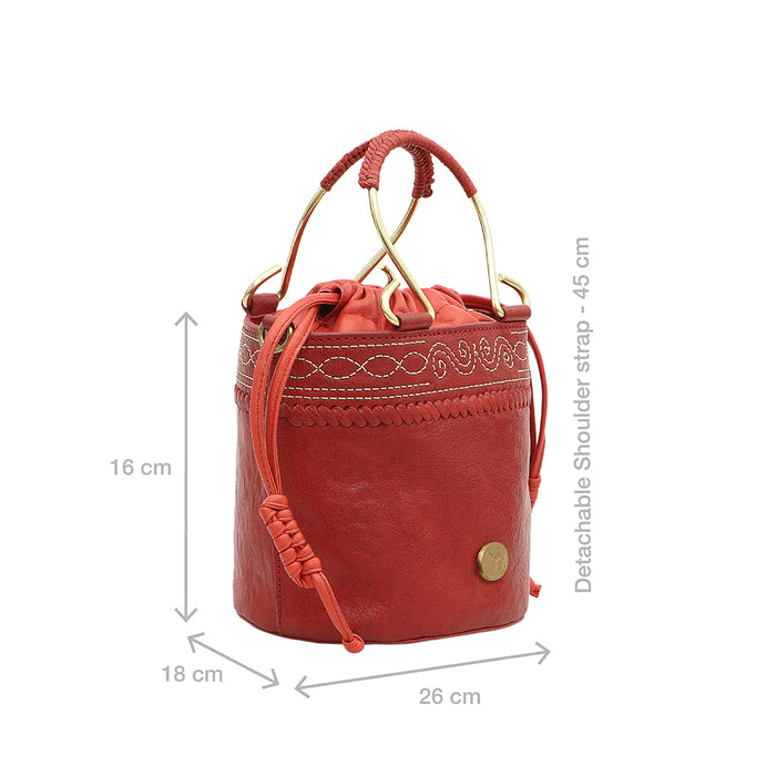 Hidesign BEDOUIN 02 BUCKET BAG Red