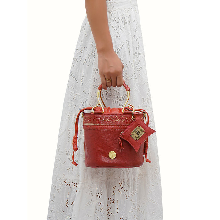hidesign BEDOUIN 02 BUCKET BAG Red