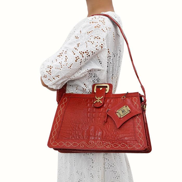 Hidesign BEDOUIN 03 SHOULDER BAG Red