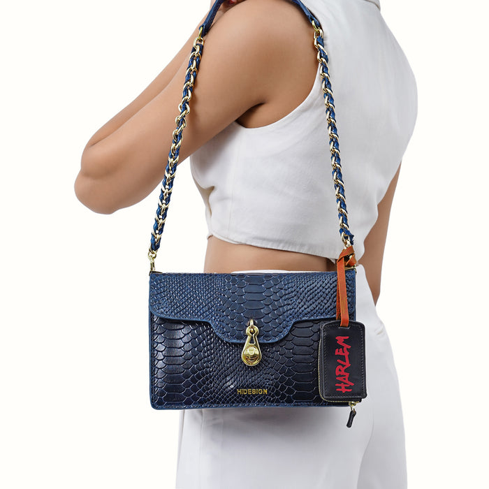 Hidesign BESSIE SHOULDER BAG Blue