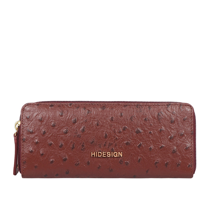 Hidesign BETH W1 ZIP AROUND WALLET Red