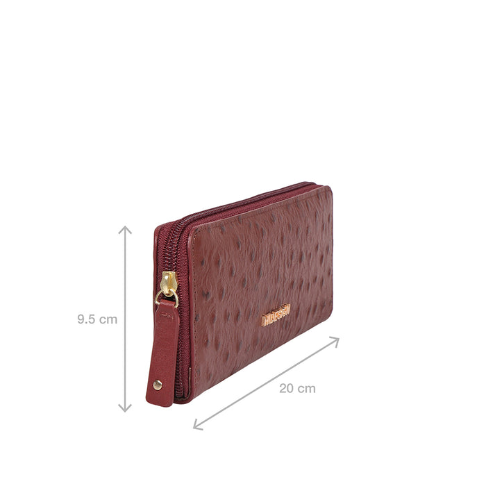 Hidesign BETH W1 ZIP AROUND WALLET Red
