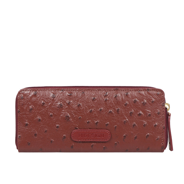 Hidesign BETH W1 ZIP AROUND WALLET Red