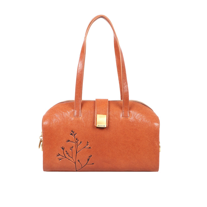 hidesign BLOOM 02 SHOULDER BAG Orange