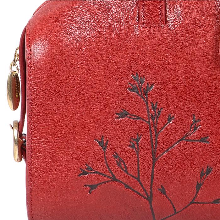 Hidesign BLOOM 02 SHOULDER BAG Red