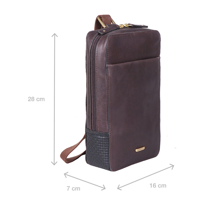 Hidesign BOULEVARD 07 CROSSBODY Brown