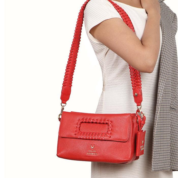 hidesign CALLAS 05 SHOULDER BAG Red