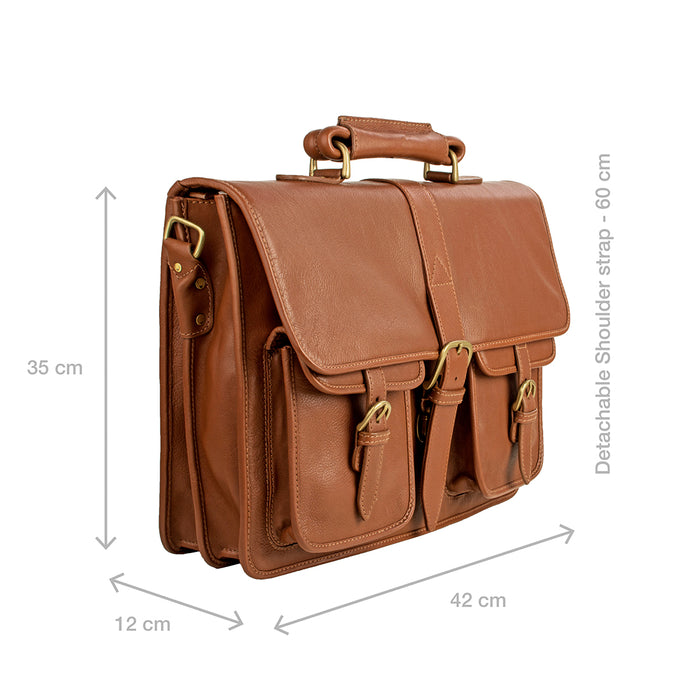 Hidesign CASTELLO BRIEFCASE Tan