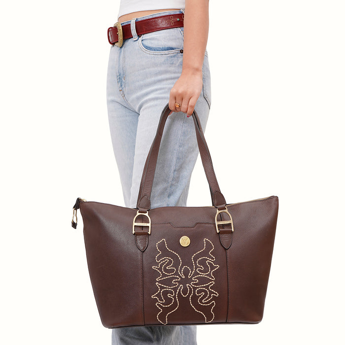 Hidesign CHEYENNE 03 SHOULDER BAG Brown