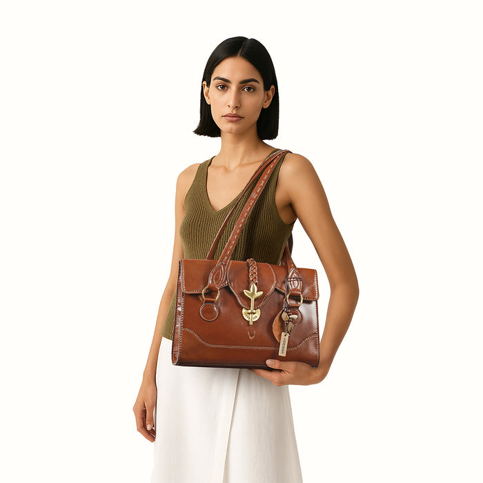 Hidesign CLOVER 02 TOTE BAG Tan