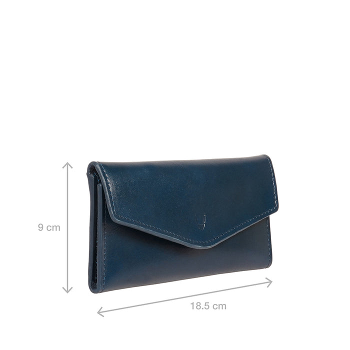 Hidesign CLOVER W2 TRI FOLD Blue