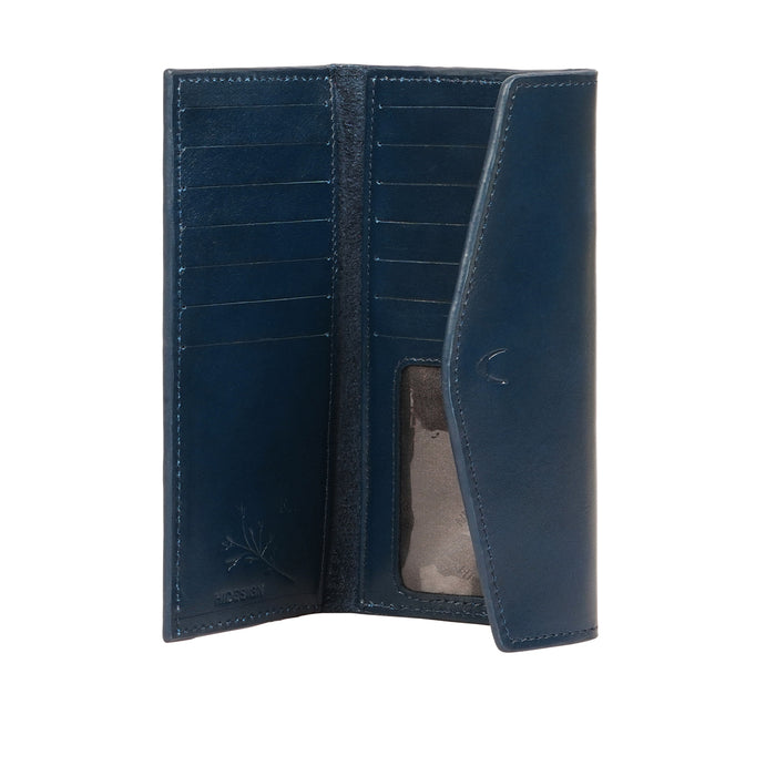 Hidesign CLOVER W2 TRI FOLD Blue