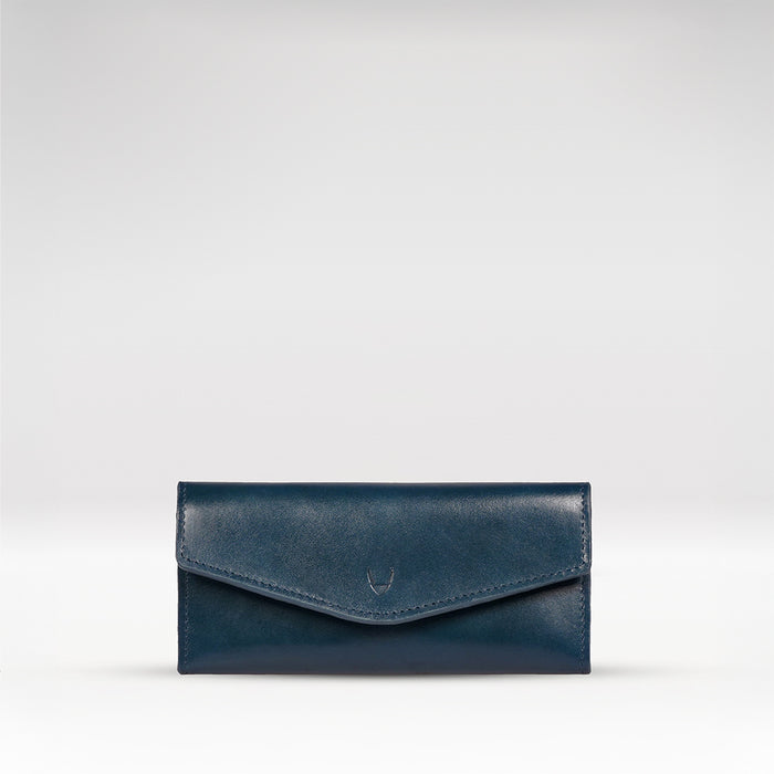 hidesign CLOVER W2 TRI FOLD Blue