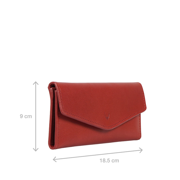 Hidesign CLOVER W2 TRI FOLD Red