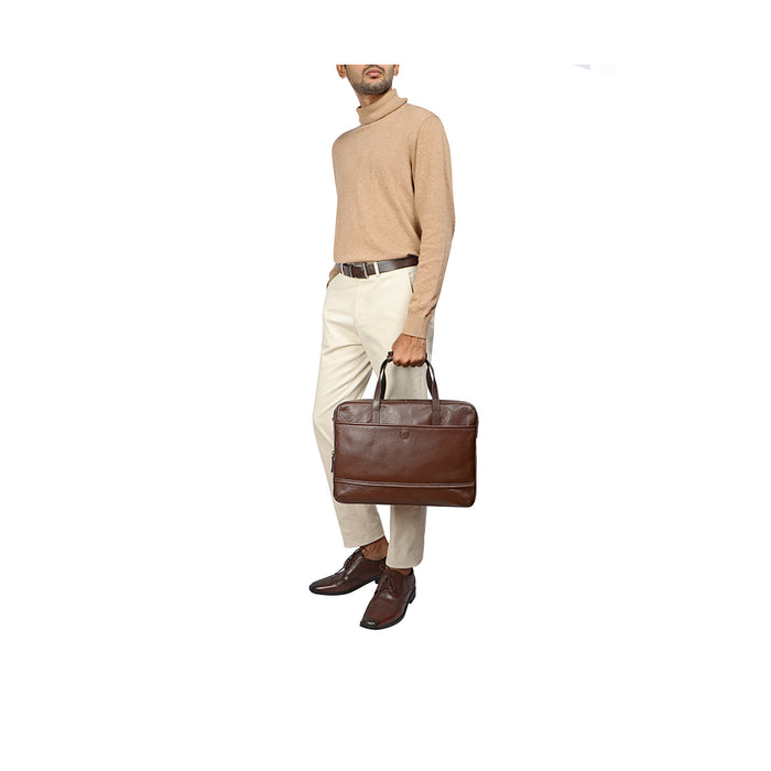 Hidesign COUGAR 02 BRIEFCASE Brown