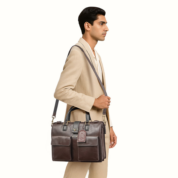 Hidesign COUNT 02 BRIEFCASE Brown