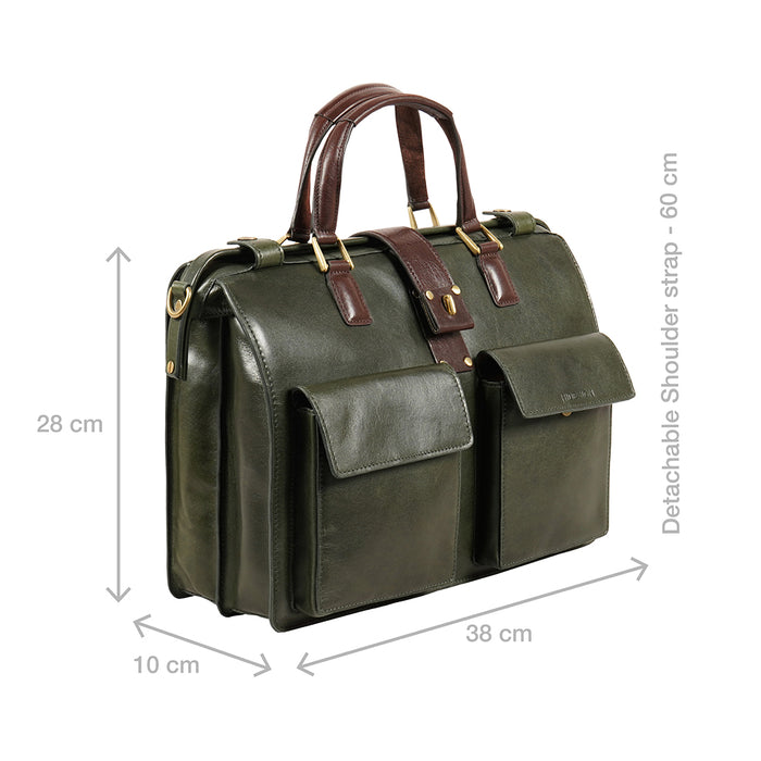 Hidesign COUNT 02 BRIEFCASE Green