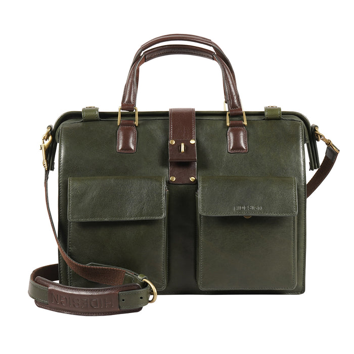 hidesign COUNT 02 BRIEFCASE Green