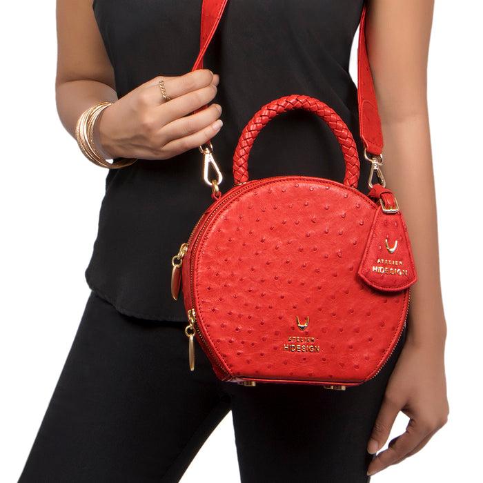 Hidesign EDA 05 SHOULDER BAG Red