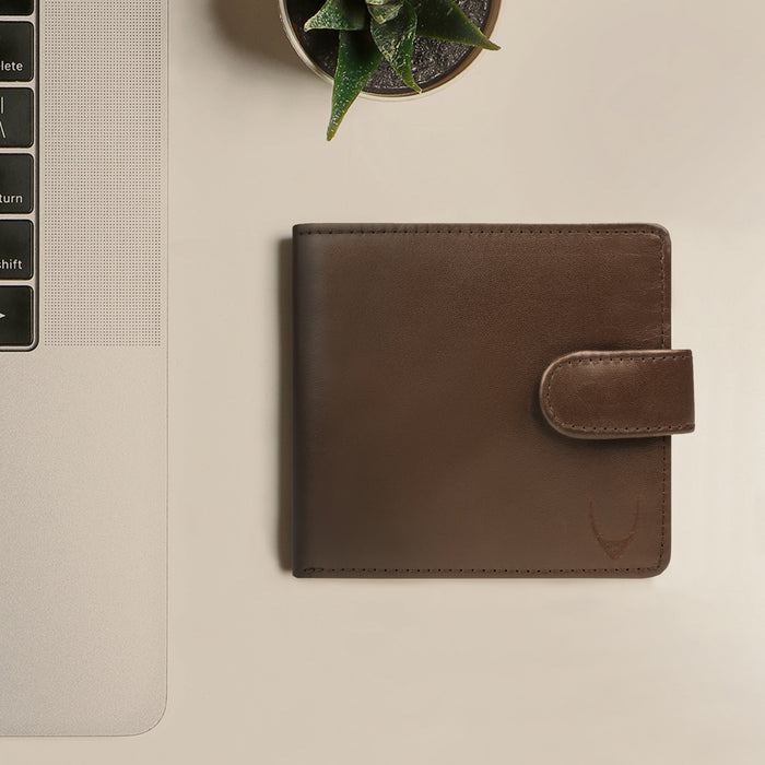 hidesign EE 277-038 RF BI-FOLD WALLET Brown